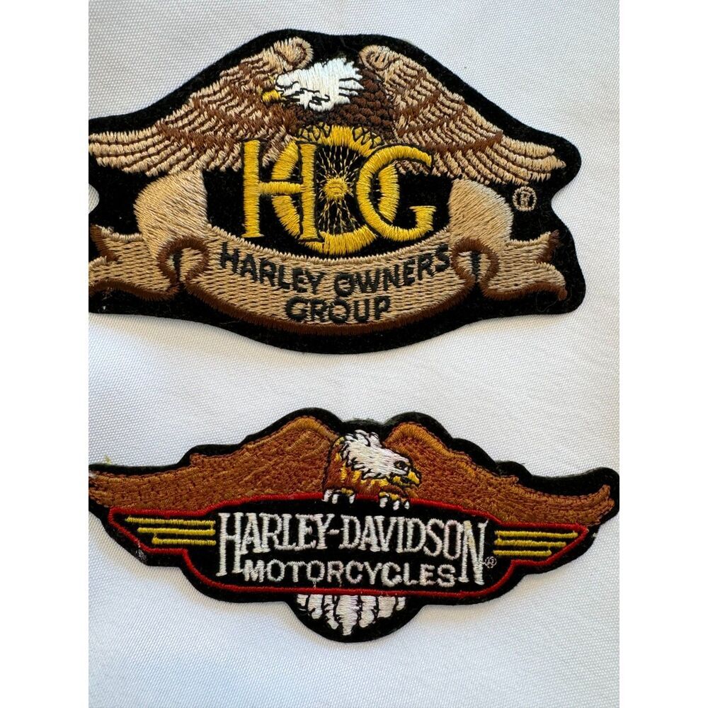 2 Harley Davidson patches - Harley Owners Group and Harley Davidson Motorcycles - Picture 2 of 3